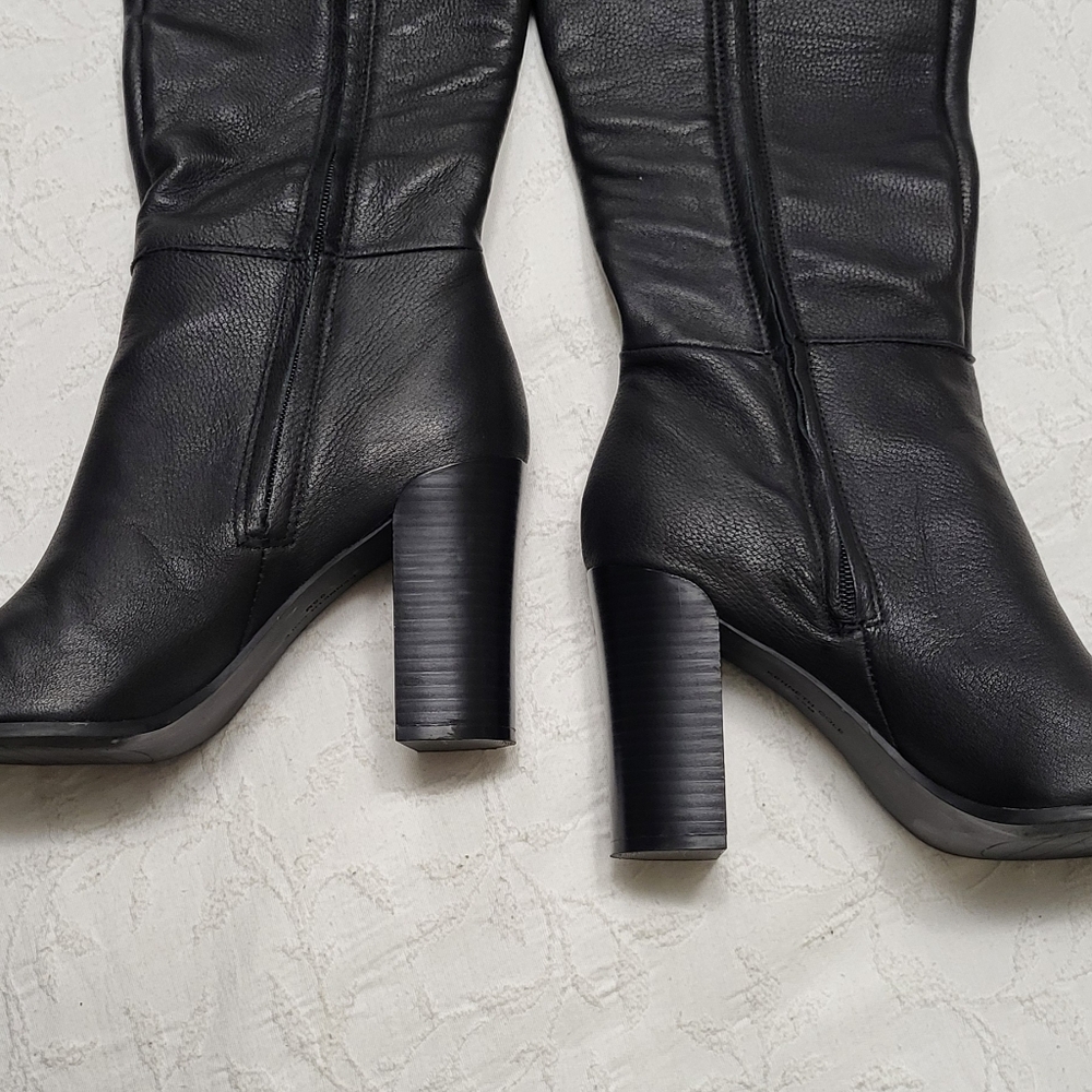 Kenneth Cole New YorkWomen's Justin Block-Heel Tall Knee High Boots - Picture 4 of 14